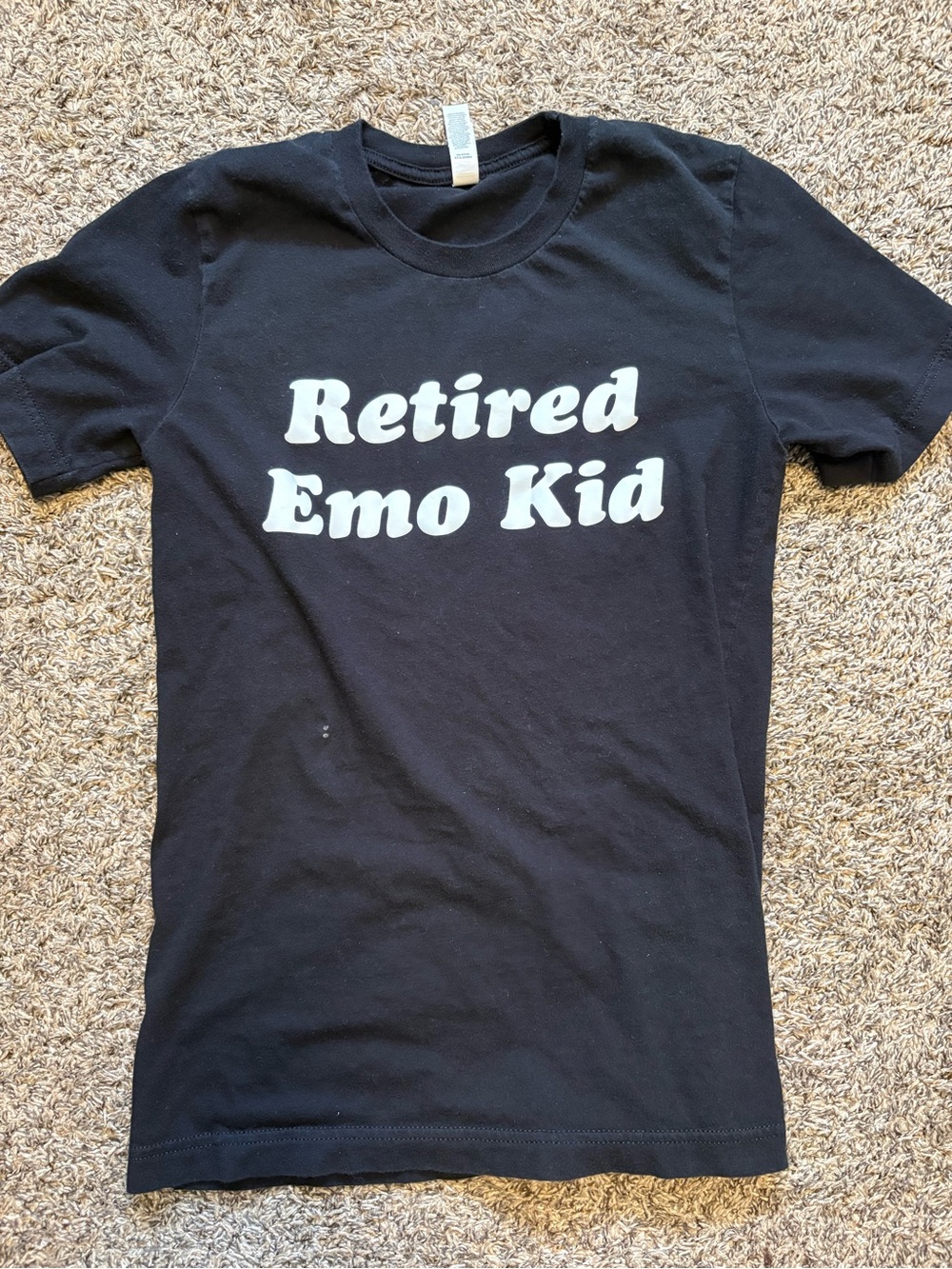 Retired Emo Kid Graphic Tee - Black